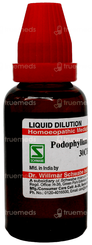 Dr Willmar Schwabe Podophyllum Peltatum 30Ch Dilution 30Ml